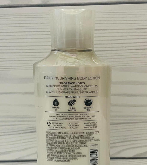 Cucumber Melon 24 Hour Moisture Body Lotion 8 Fl Oz...