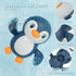 Bath Toys Wind up Backstroke Swimming Penguins for Kids 18M+ (Blue)...