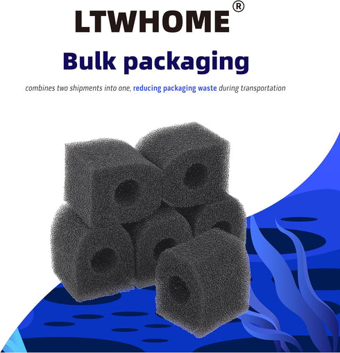 LTWHOME Bio Sponge Fit for Penn Plax Cascade 300 Internal Filter Replacement Cartridges(Pack of 6)...