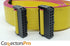 PC Accessories 20P 60cm 23" Length Yellow Flat Ribbon Cable with 2.54mm 0.1" FC 20 Pins 2x10 Female to Female Connector (20P-60cm-5PK)...