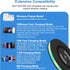 Wireless Charger Samsung, 15W Wireless Charger Fast Charging for Galaxy S24 Ultra S23 FE S22+ S21 S20, Wireless Phone Charging Pad for Moto Edge 4...
