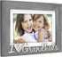 Malden International Designs 4x6 or 5x7 I Love My Grandkids Distressed Expressions Picture Frame Silver Finish Word Attachment Gray Textured Wood ...