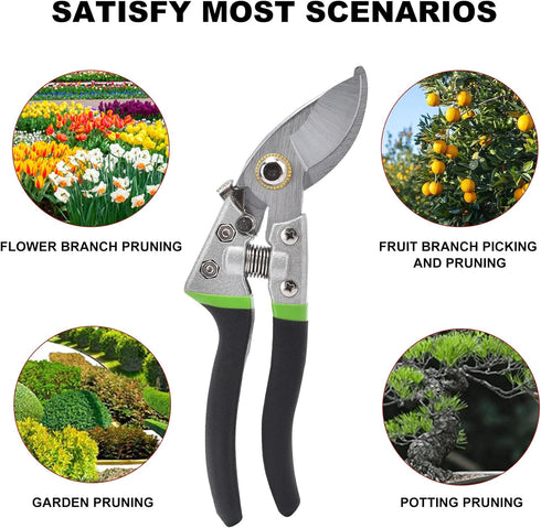 Pruning Shears for Gardening, Bonsai Cutters, Gardening Shears Heavy Duty, Cutting Shears Garden,Hedge Clippers, Rose Pruning Shears, Hand Clipper...