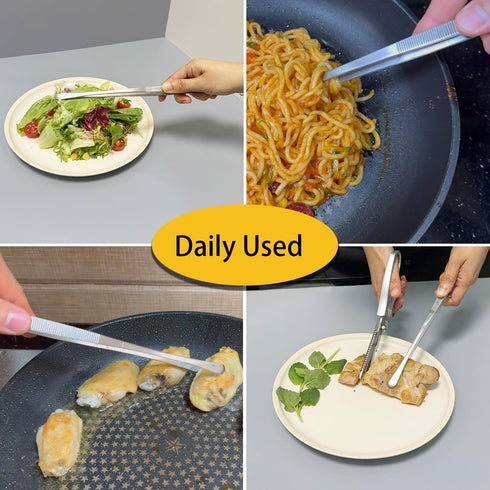 JETKONG 2 Pieces Long Food Tweezers Kitchen Tweezer Tong Chopsticks Tongs Stainless Steel Kitchen Cooking Forceps...