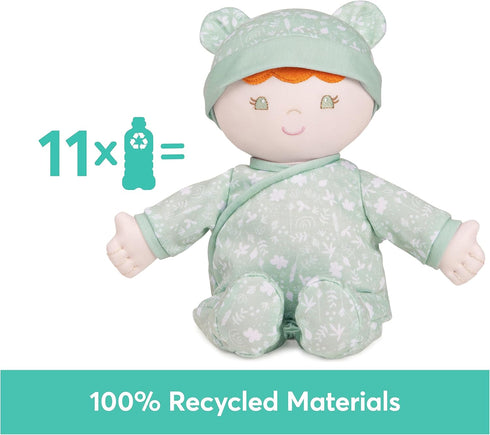 GUND Baby Sustainable Baby Doll, Plush Doll Made from Recycled Materials, for Babies and Newborns, Green, 12”...