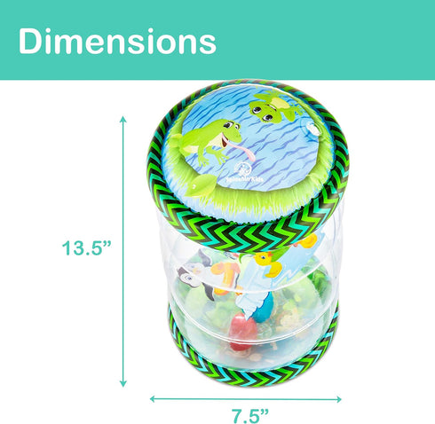 Splashin'kids infant toys Beginner Crawl Along Game Ball Drop Maze Tummy Time activity center early development Jumbo roller rattle toy baby toys ...