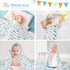 SANNIX Muslin Swaddle Blankets Girl Receiving Baby Blanket Boy Swaddle Blankets for Baby Boy Cute Print Baby Blanket - Lightweight, Breathable, La...