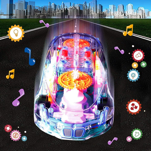 Toys for 1 2 3 Year Old Boy, Baby Toys 6 to 12 Months Electric Car Toys for Boys Girls Toddlers with Cool Light & Sound Effect, Great Christmas Bi...