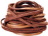 TeeLiy 3mm Flat Genuine Leather Cord, Strip Cord Braiding String Tan for Jewelry Making, Leather Shoe Lace, Arts & Crafts (Tan_3MM_5Yards)...