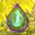 Wind Spinner 12-inch 3D Stainless Steel for Garden Decor, Water DropPurple Green - Worth Gift Holiday Decor GWS...