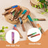 Pandahall 20Pcs Rectangle Resin Wooden Charms Two Tone Earring Charms Geometry Vintage Resin Wood Statement with Gold Foil for DIY Earring Jewelry...