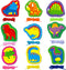 9 Pieces Kids Lacing Cards, Double Sided Sewing Cards in 9 Dinosaurs with 9 Colorful Laces, Imagination Development Lacing Toys Games for Children...