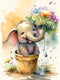 Meothan Diamond Art Kits for Adults, Full Drill Elephant Diamond Paintings Kits for Beginners, Round 5D Paint with Diamonds Pictures Gem Art Paint...