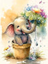Meothan Diamond Art Kits for Adults, Full Drill Elephant Diamond Paintings Kits for Beginners, Round 5D Paint with Diamonds Pictures Gem Art Paint...