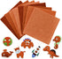 Hlonon 40Pcs Brown Felt Fabric Sheets, 6 x 6 Inch Pre-Cut Felt Sheet for DIY Crafts Sewing Patchwork Art Projects, 4 Colors...