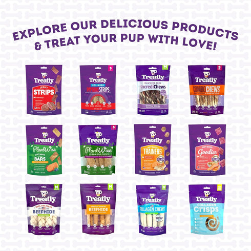 USA Collagen Rolls 6-7" Dog Chew Treats - Chicken Marinade Flavor, 4 Count/1 Pack...