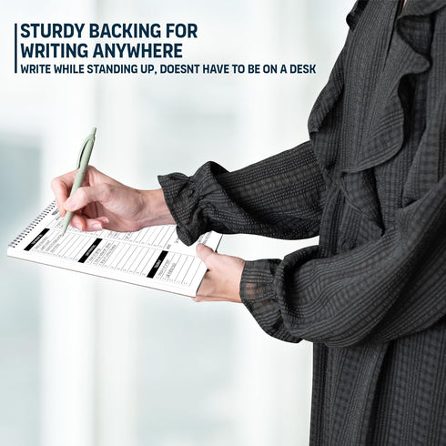 Weekly Planner To Do List Pad - 8.5x11" 52 Sheets Spiral - Desk Notepad with Multiple Sections - Undated Planning Notebook Checklist, Todo Agenda ...