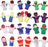 Magnet Happy Helpers People Toy Set for Fridge, Board and Refrigerator Magnets - Soft Fabric - 12 Pieces - Variety of Neighborhood People Characte...