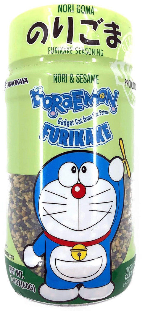 Doraemon Furikake Rice Seasoning Nori Goma (Seaweed Sesame), 2.1 Ounce (Pack of 1)...