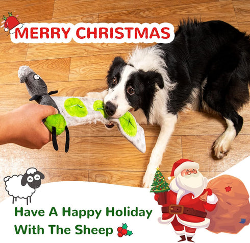 Dog Puzzle Toys, Crinkle Paper Squeaky Dog Toys for Boredom and Stimulating, Enrichment Snuffle Treat Dispensing Interactive Dog Toy, No Stuffing ...