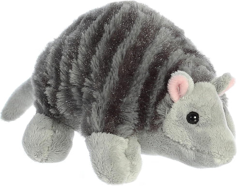 Aurora® Adorable Mini Flopsie™ Armadillo Stuffed Animal - Playful Ease - Timeless Companions - Gray 8 Inches...