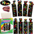 ZMLM Animal Scratch Bookmark for Kids: 70 Pcs 14 Style Magic Scratch Rainbow Bookmarks Making Kit for Girl Boy Party Favor Classroom Activity DIY ...