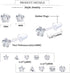 Jstyle 12Pairs Clear Plastic Stud Earrings for Women Acrylic Post Star Heart Rhinestone Ear Studs Piercing Retainers...