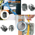 50pcs 1/2 Inch Non-Metallic Cable Connector - Snap Style Installation - Labor Saving, for Confined Areas - Single Cable 14/2-10/3 - Two Cables 14/...