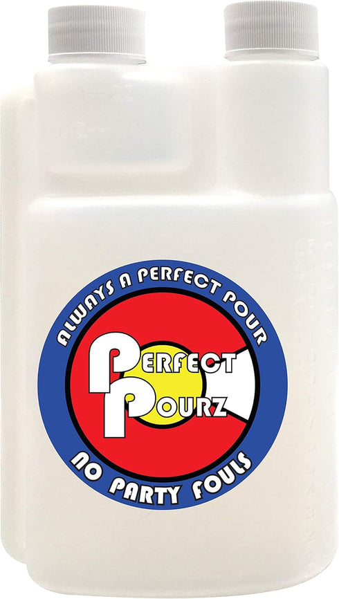 Plastic Flask for Liquor - 16 ounce with 1 ounce shot glass - Perfect Pourz...