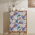 Purple Floral Wallpaper Peel and Stick Wallpaper Vinyl Wallpaper Stick and Peel Colorful Contact Paper for Cabinets Waterproof Self Adhesive Wall ...