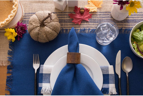 DII Basic Napkin Ring Collection, Decorative Rustic Farmhouse Style, Small Set, Wood Band, 4 Piece...