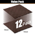 12 Pack Kitchen Cloths Dish Towels (10" x 10", Dark Grey & Brown), Super Soft and Absorbent Dish Cloths, Coral Velvet Microfiber Cleaning Cloth, N...