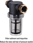 Garden Hose Filter, Sediment Filter Attachment for Pressure Washer Inlet Water, Inline Water Filter for Garden Hose with 40 Mesh and 100 Mesh Scre...