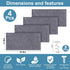 Mity rain 4PCS Cat Scratch Furniture Protector Mats 23.6“X11.8”Trimmable Self-Adhesive Cat Scratch Pads with 8PCS Furniture Nails Cat Couch Protec...
