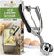 Spring Chef Small 1 Tablespoon Stainless Steel Cookie Scoop for Baking - Multifunctional #60 Cookie Dough Scoop with Trigger Release - Kitchen Sco...