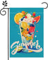 Summer Garden Flag, Fruits Drink Garden Flag, 12x18 Inch Double Sided Burlap, Yard Lawn Garden Flag, Outdoor Patio House Decoration...