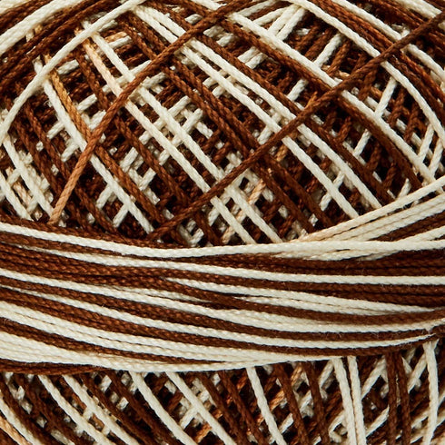 Handy Hands Lizbeth Egyptian Cotton Crochet Thread, Tatting Thread, and Knitting Thread Lace Size 10 (25 grams 122 yards) – HH10146, Mocha Swirl.....