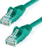 StarTech.com 20ft CAT6 Ethernet Cable - Green CAT 6 Gigabit Ethernet Wire -650MHz 100W PoE RJ45 UTP Network/Patch Cord Snagless w/Strain Relief Fl...