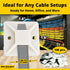 Super-Adhesive X-Large Cable Tie Mounts 100 Pack For Fast, Frustration-Free Wire Management. Anchor These Zip Tie Bases Tools-Free With Sticky Bac...