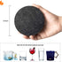 Urbanstrive 6 PCS Coasters Absorbent Felt Coasters for Drinks Bar Home, 4 Inch (Black Round)...