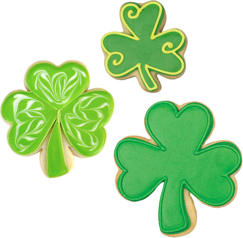 Ann Clark Cookie Cutters Shamrock Cookie Cutters 3-Pc. Set Made in the USA, Mini, Medium, and Large Shamrock...