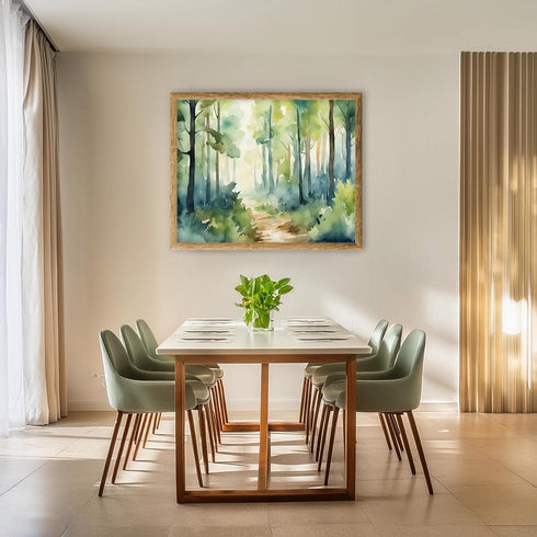 Posterizer 1 pcs- beautiful jungle trees scenary landscape 9-Landscape & Nature Art-Floral Botanical Art- Decor for Home & Office- unframed wall a...