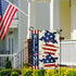 4th of July Garden Flag Welcome Stars Patriotic Striped Independence Day Flag Vertical Double Sided Patriotic Memorial Day American Veteran Holida...