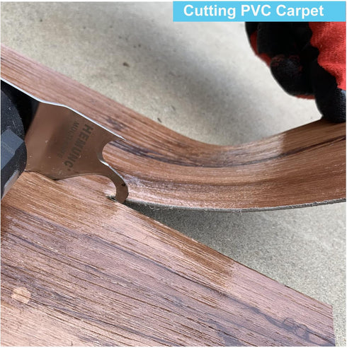 3PCS Oscillating Multitool Saw Blades, Oscillating Multi Tool Hook Knife Blade for Cutting Roofing Shingles, PVC Carpet, and Cardboard, Fit Dewalt...
