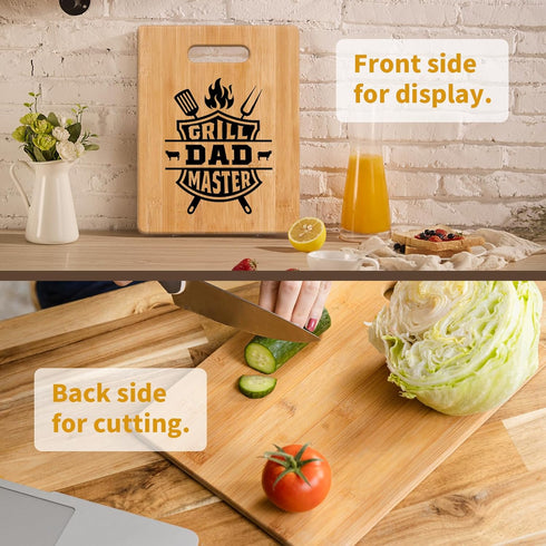 Cool Gifts for Dad Who Wants Nothing - Unique Grill Master Cutting Board - Dad Birthday Gift from Daughter Son Kids, Dad Gifts for Fathers Day Bir...