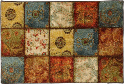 Mohawk Home Free Flow Artifact Panel Patchwork Accent Area Rug, 1'8"x2'10", Multi...