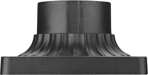 Outdoor Post Light Base Mount, Post Light Adapter 3'' Outdoor Pier Base in Black Finish for Deck Porch Patio, 5.5" W x 5.5" D x 3.25" H, 1 Pack...