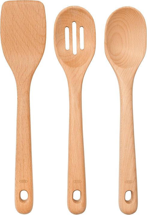 OXO Good Grips 3- Piece Wooden Utensil Set...
