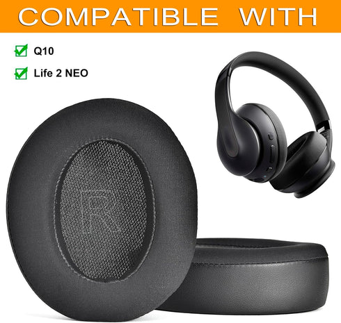 Q10 Cooling Gel Ear Pads Replacement Cover Cushions Compatible with Anker Q10 / Life 2 NEO Noise Cancelling Headphones,High-Density Noise Isolatio...