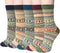 Loritta Womens Wool Socks Winter Warm Thick Knit Soft Vintage Casual Crew Hiking Boot Socks Gifts...